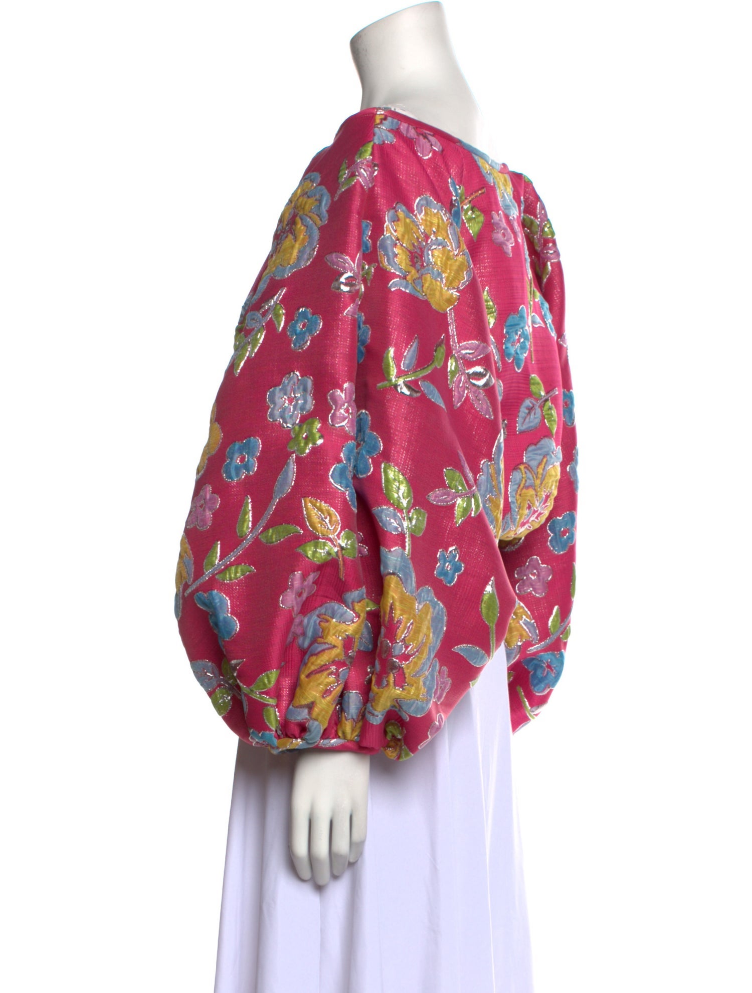 Arianne Elmy Floral Print Off-The-Shoulder Blouse