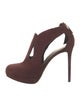 AERON Suede Cutout Accent Pumps