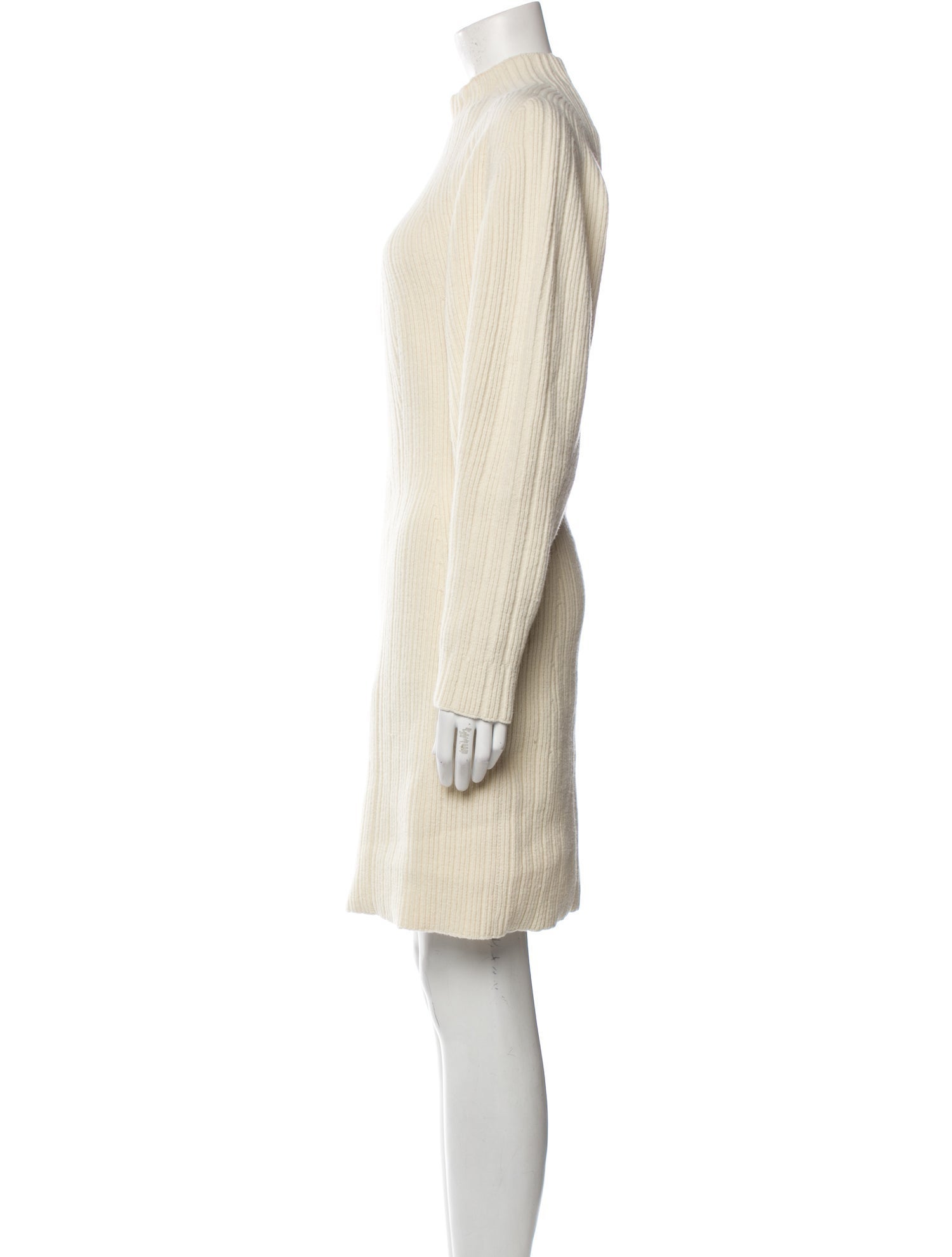 AERON Mock Neck Knee-Length Dress