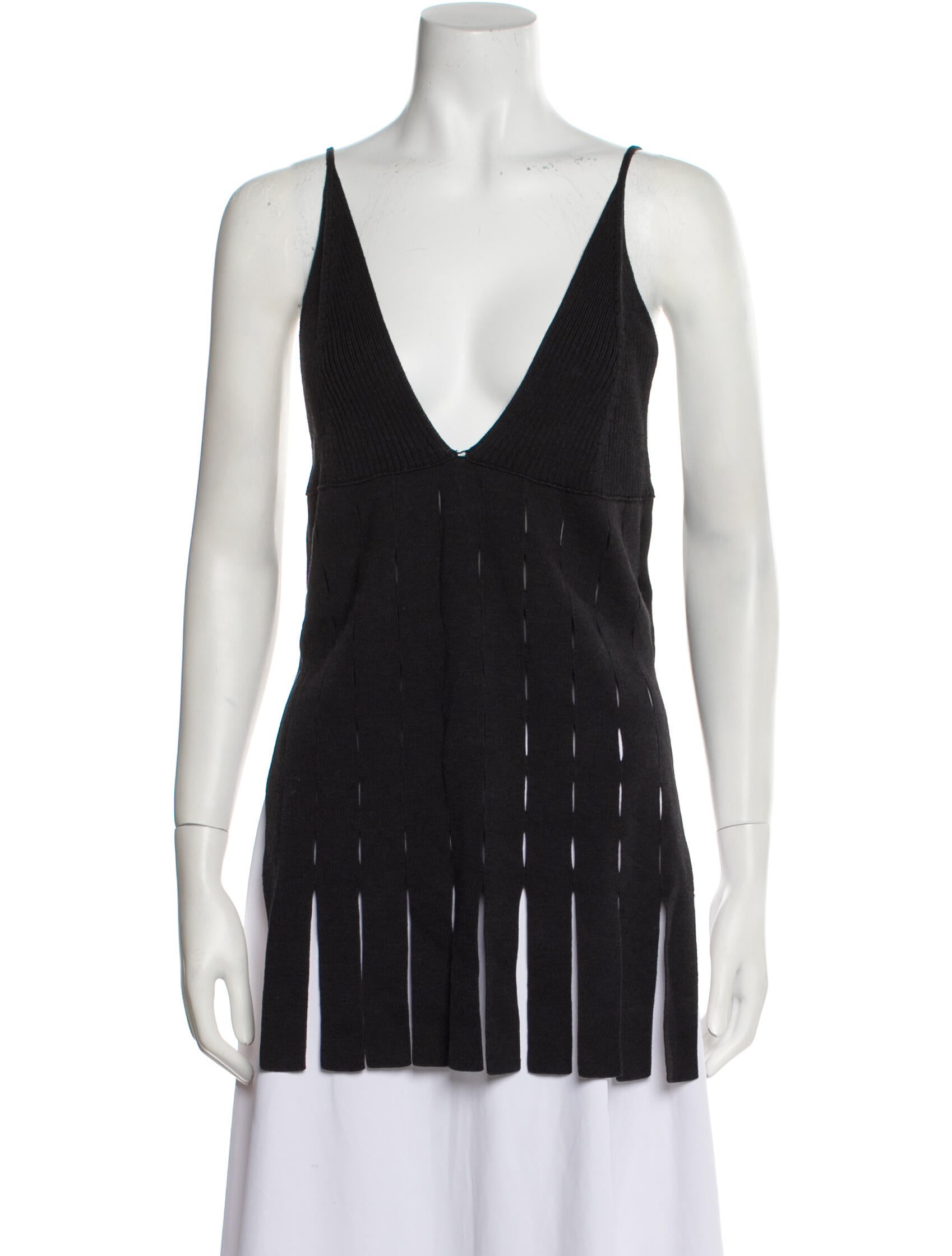AERON Plunge Neckline Sleeveless Tunic