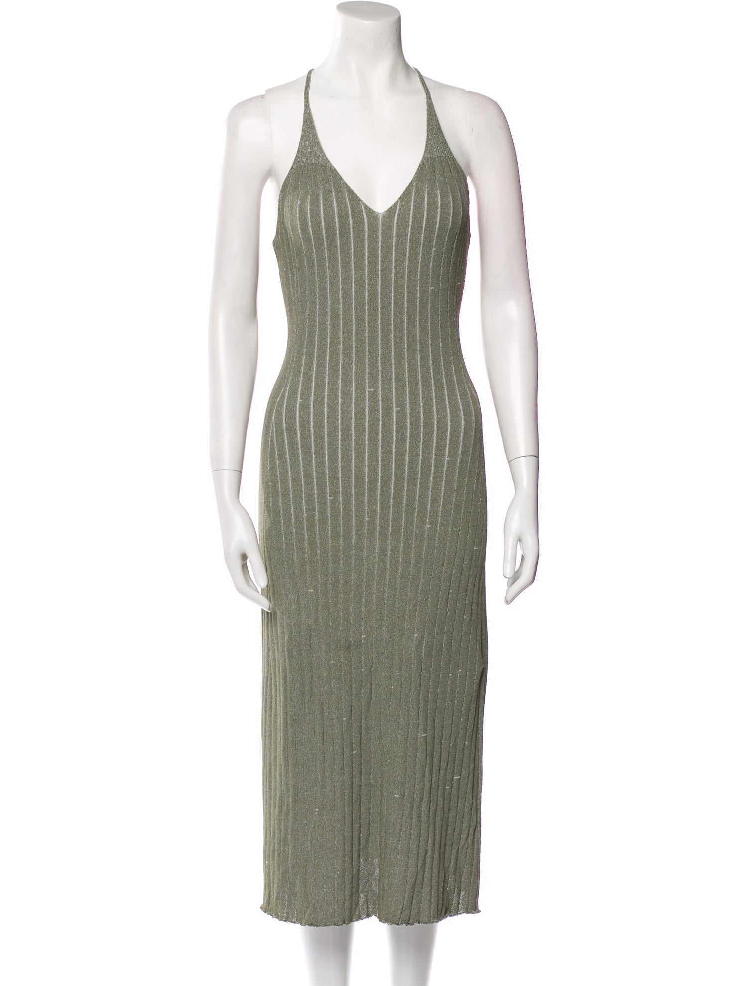 AERON Striped Midi Length Dress