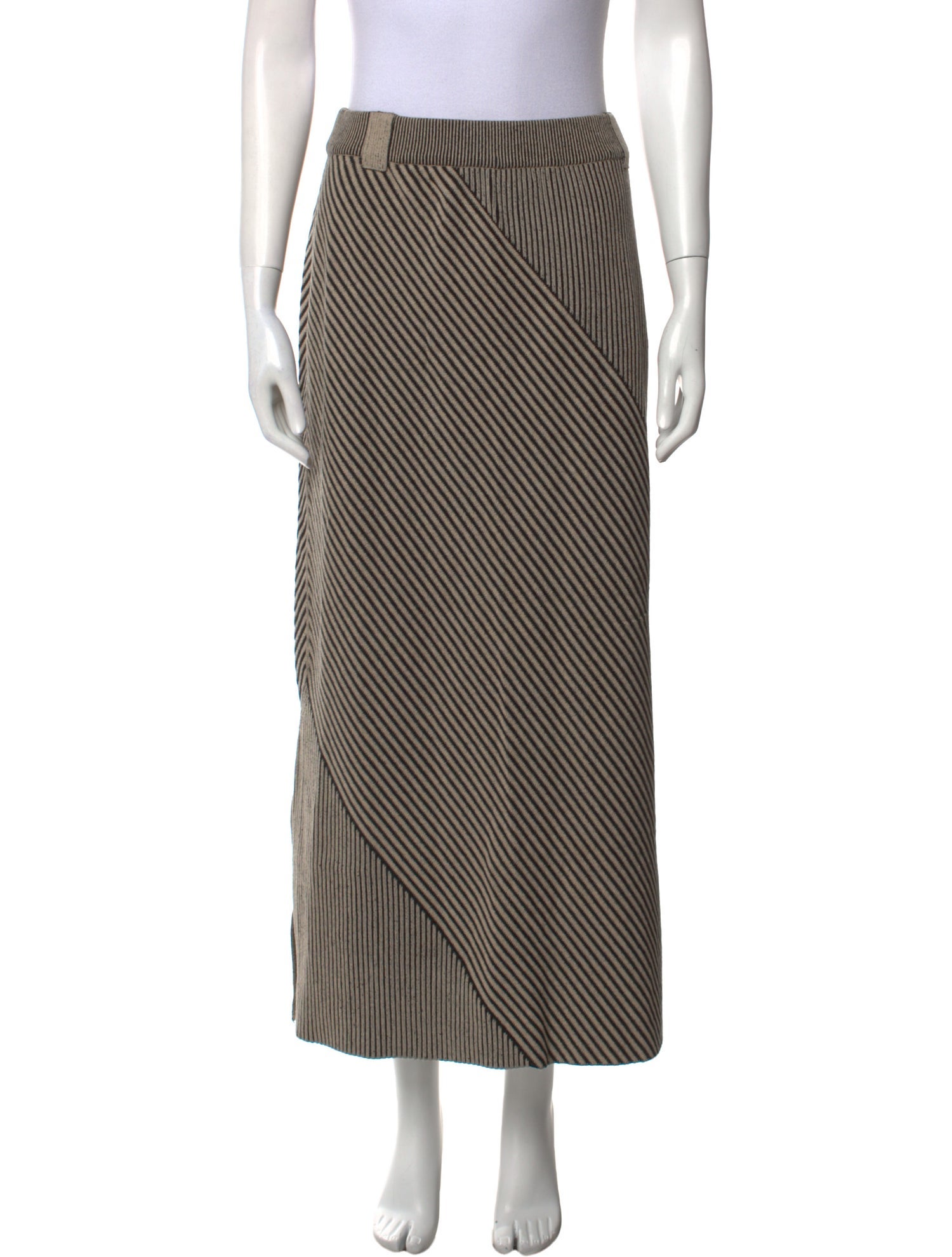 AERON Striped Midi Length Skirt