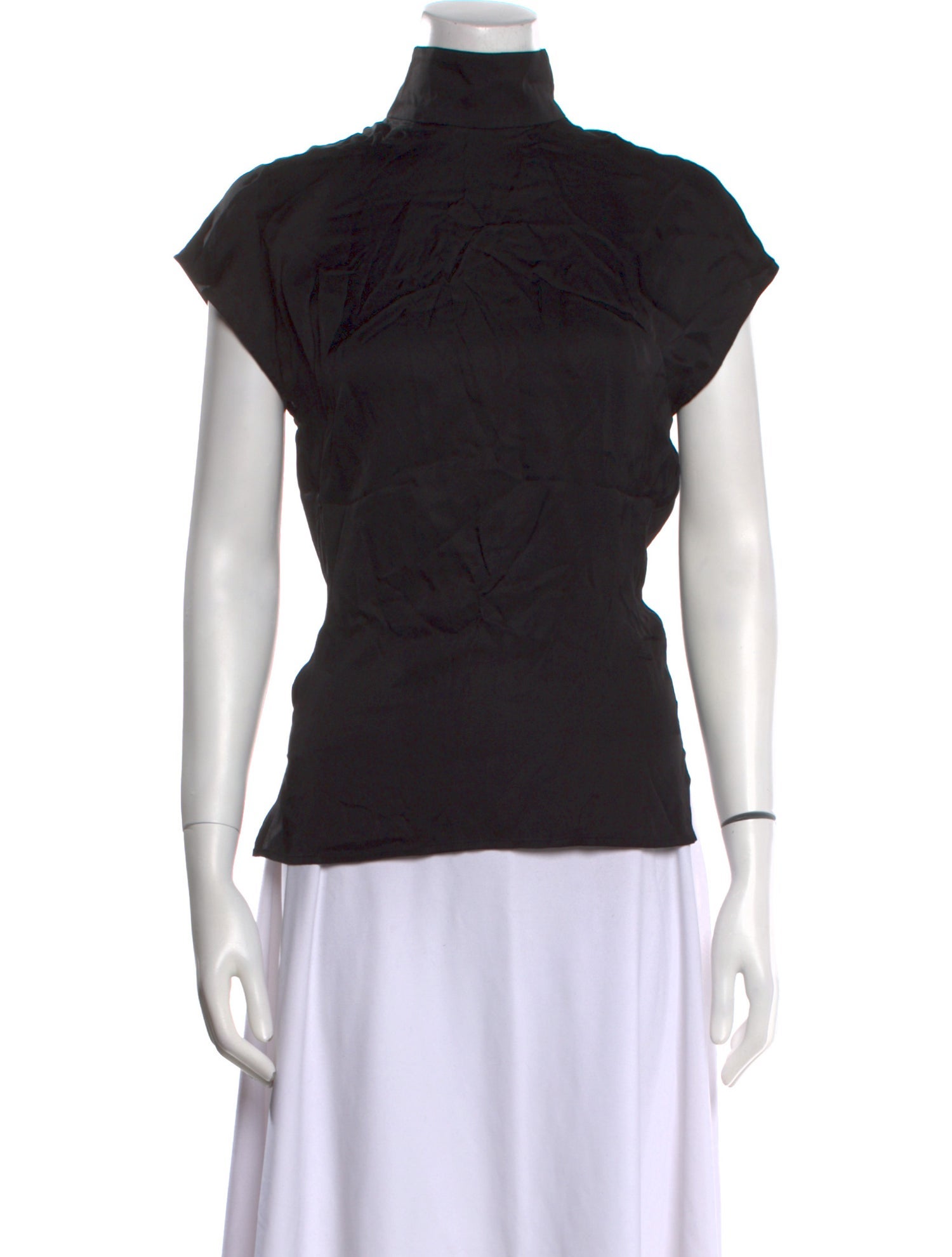 AERON Mock Neck Short Sleeve Top w/ Tags