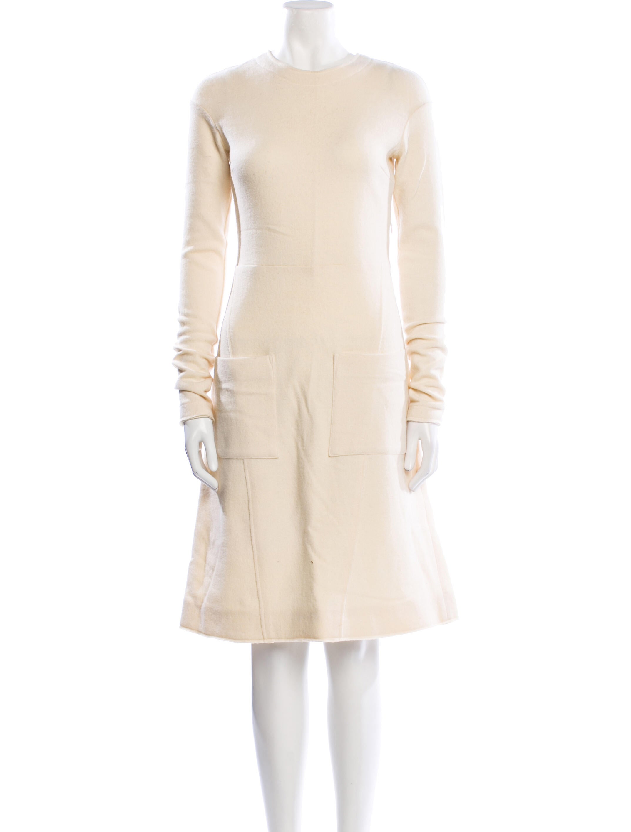 AERON Crew Neck Knee-Length Dress