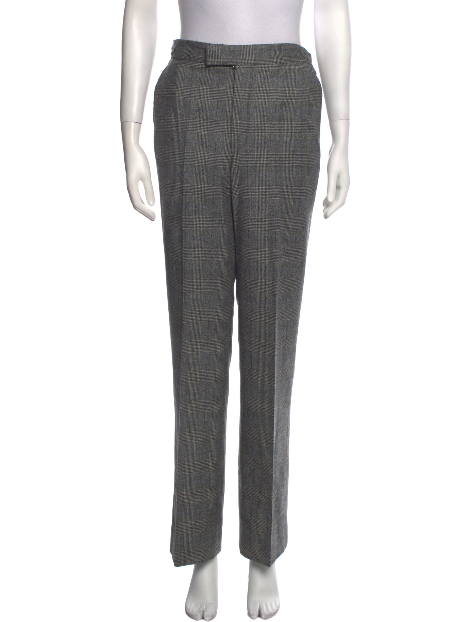 Alex Eagle Sporting Club Plaid Print Wide Leg Pants