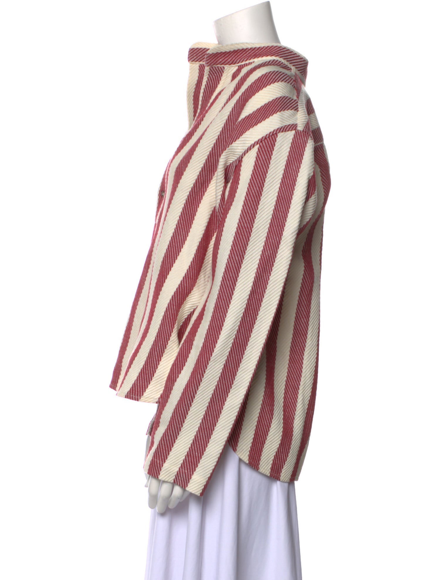 Attersee Striped V-Neck Blouse