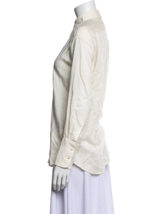 Attersee Wool Long Sleeve Button-Up Top