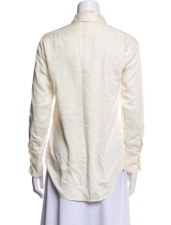 Attersee Wool Long Sleeve Button-Up Top