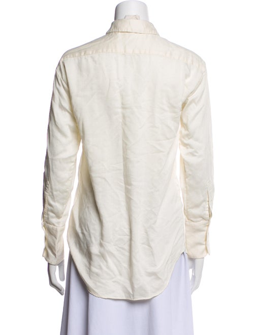 Attersee Wool Long Sleeve Button-Up Top