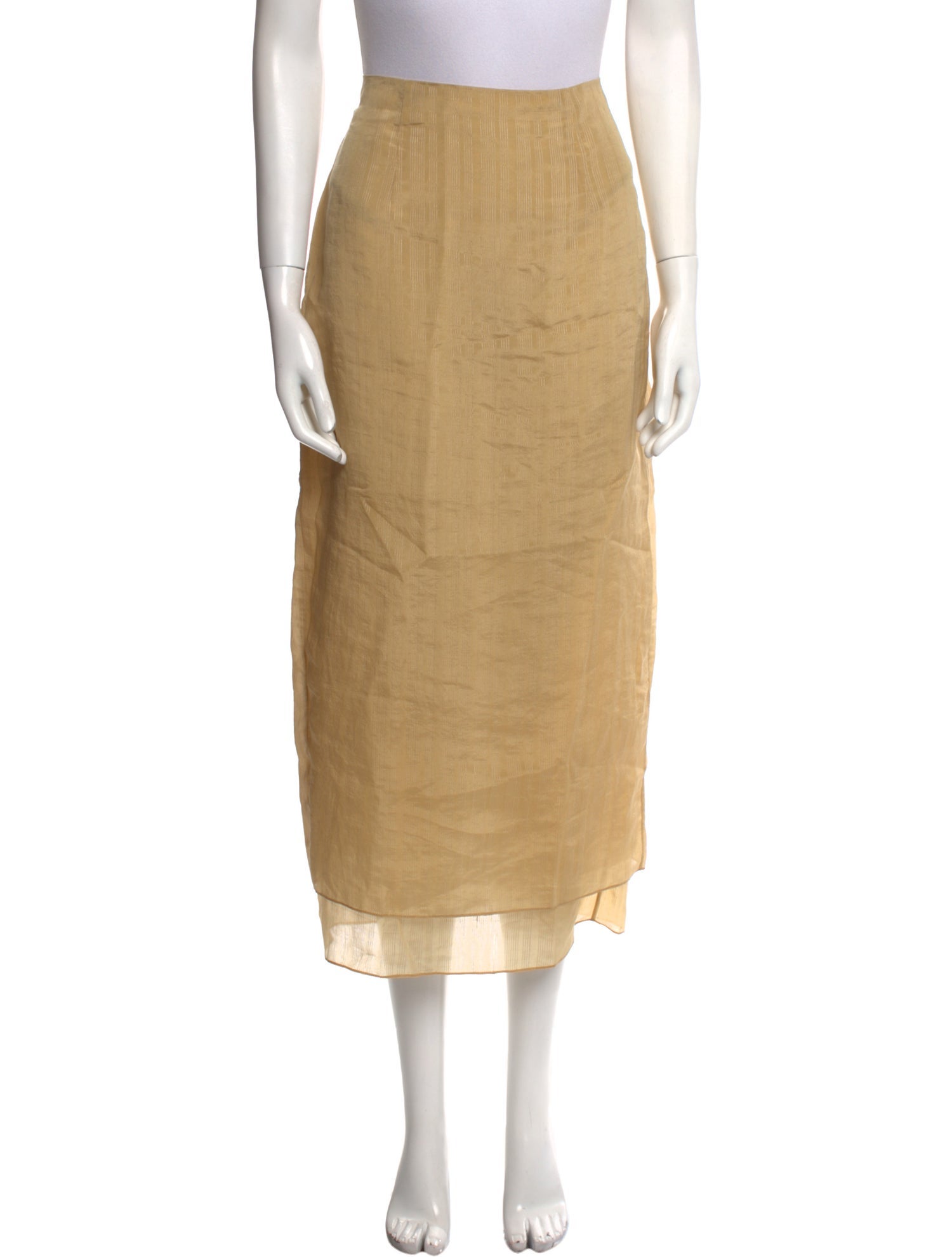 Attersee Silk Midi Length Skirt