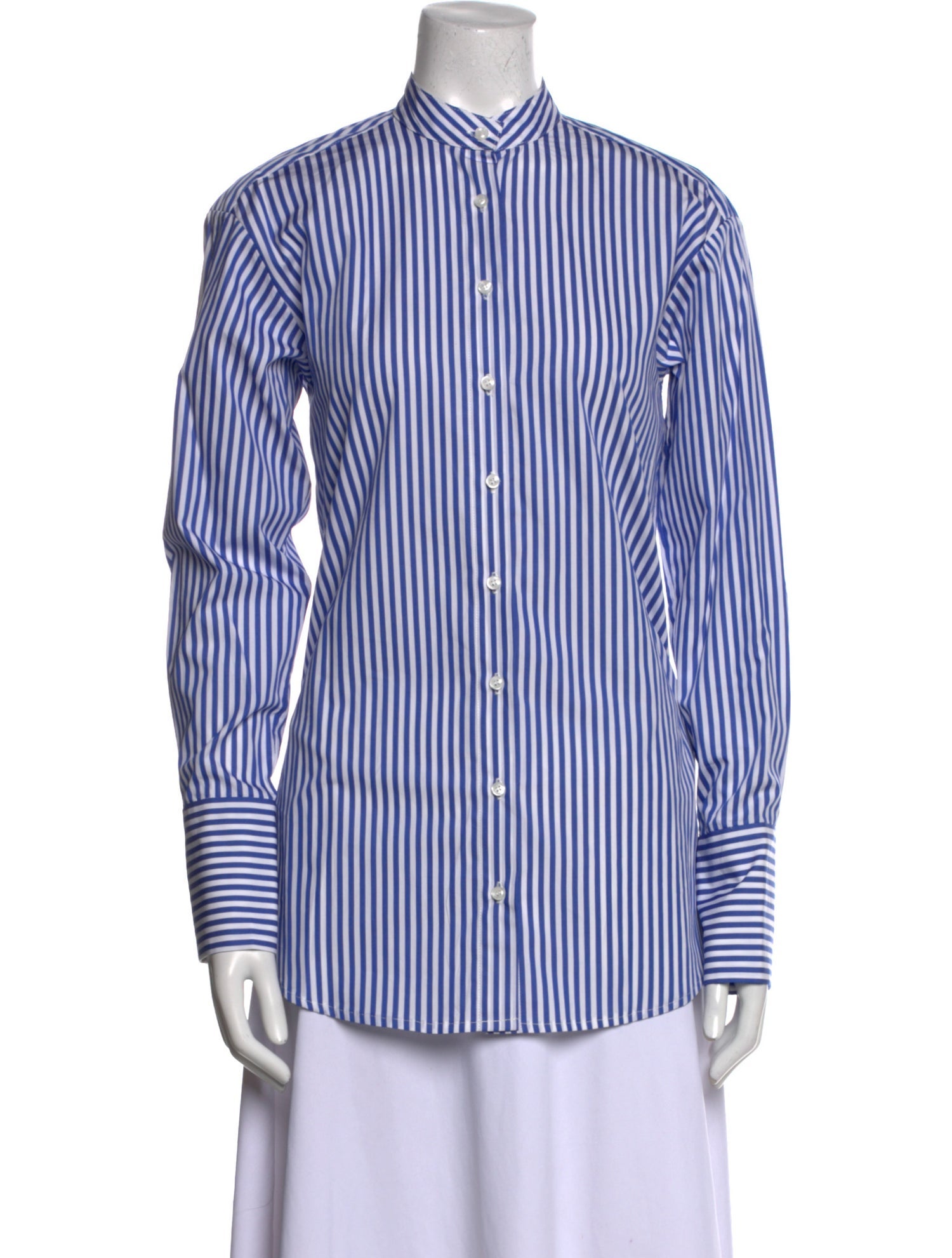 Attersee Striped Long Sleeve Button-Up Top w/ Tags
