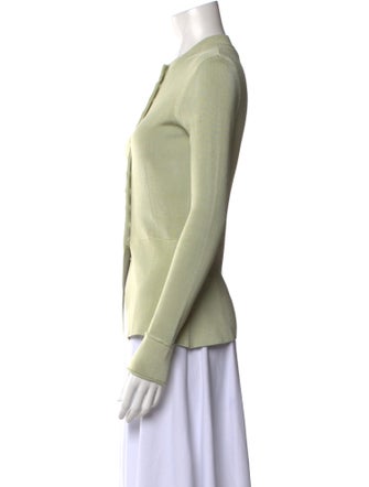 Attersee Crew Neck Long Sleeve Button-Up Top