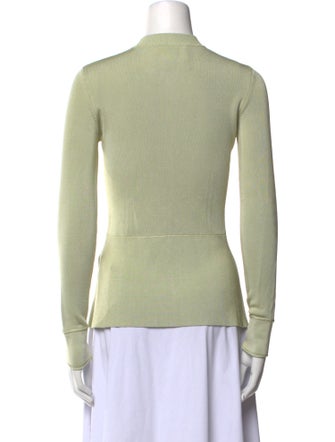 Attersee Crew Neck Long Sleeve Button-Up Top