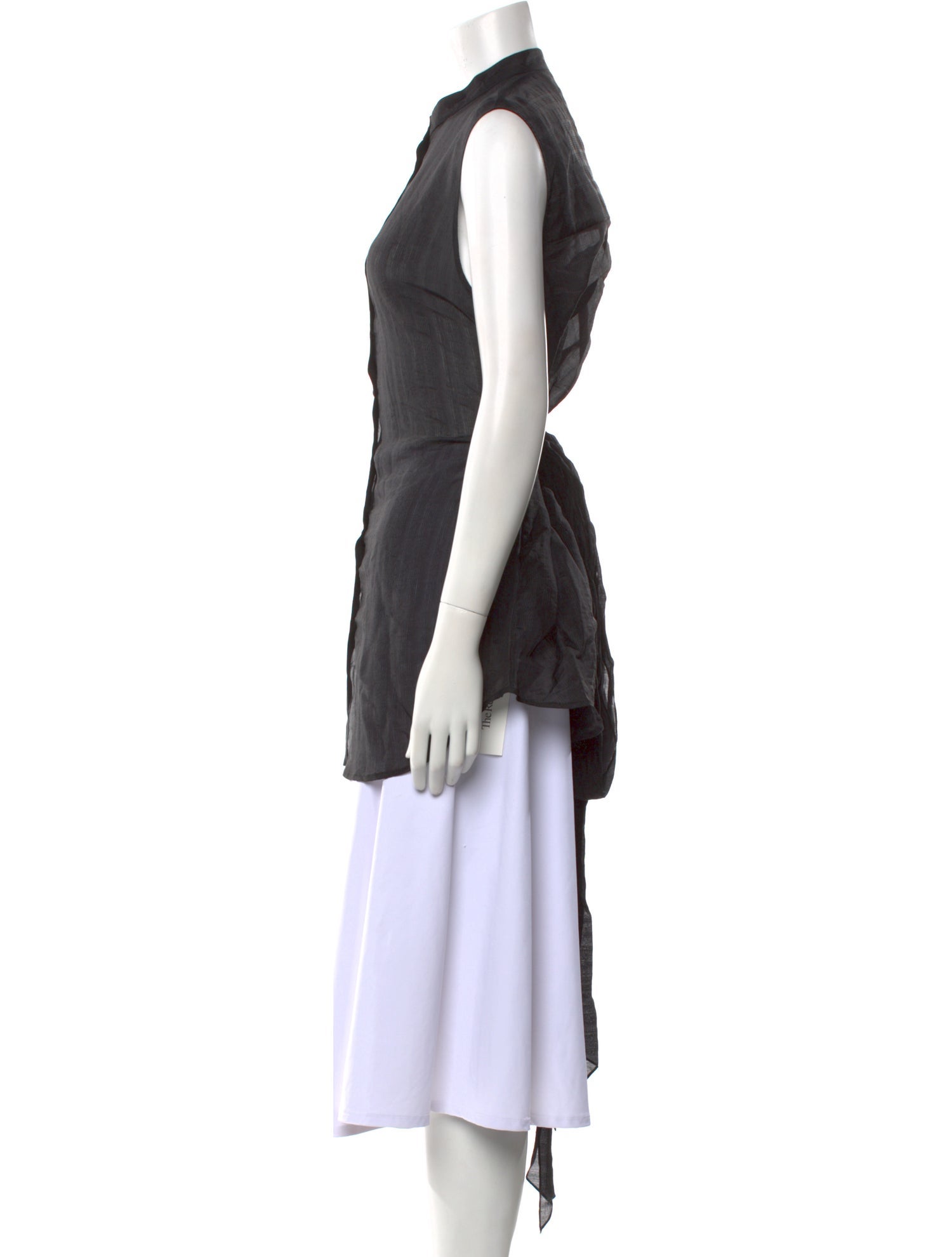 Attersee Silk Mock Neck Top