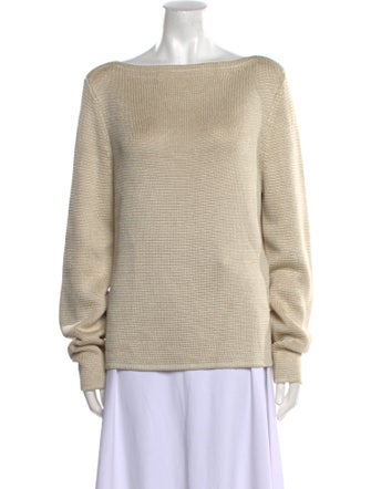 Attersee Silk Bateau Neckline Sweater