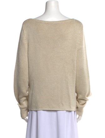 Attersee Silk Bateau Neckline Sweater