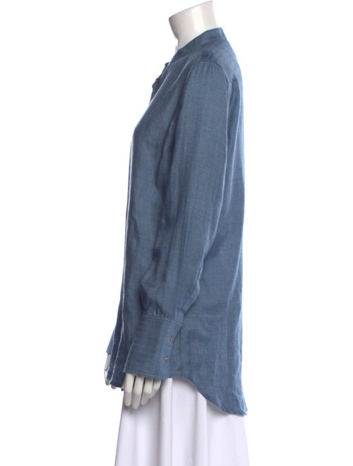 Attersee Cashmere Long Sleeve Button-Up Top