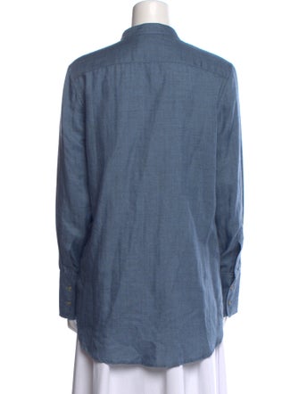 Attersee Cashmere Long Sleeve Button-Up Top