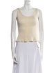 Attersee Silk Scoop Neck Crop Top