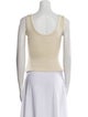 Attersee Silk Scoop Neck Crop Top