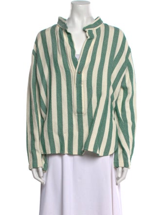 Attersee Linen Striped Blouse