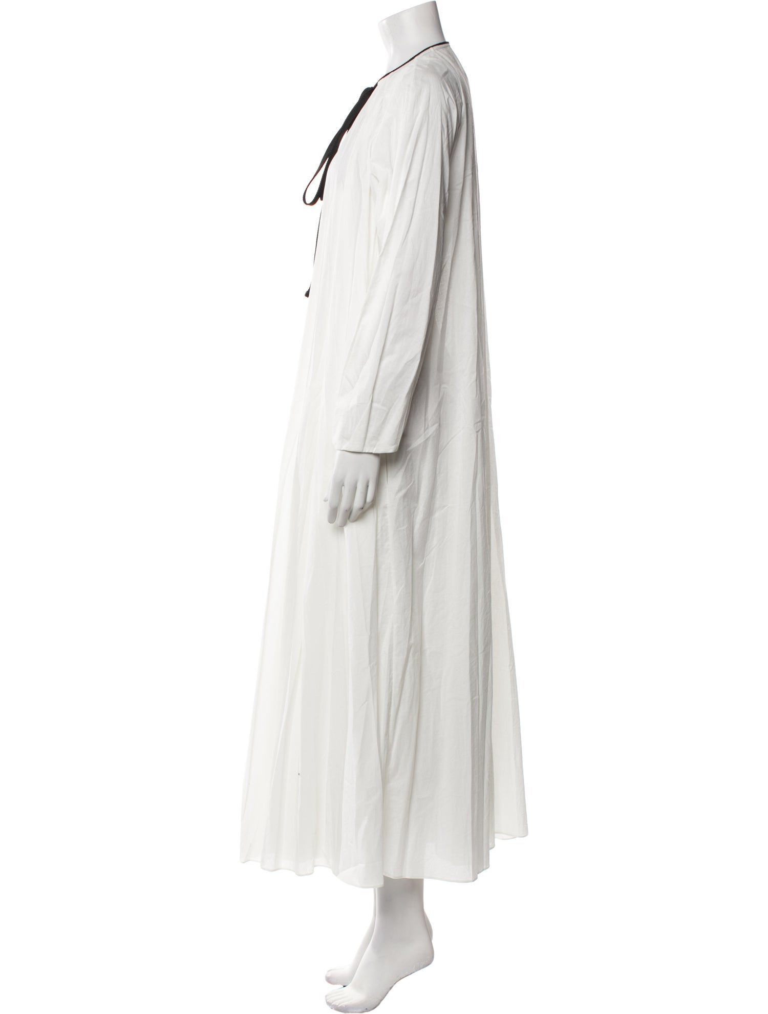 Attersee Tie Neck Long Dress