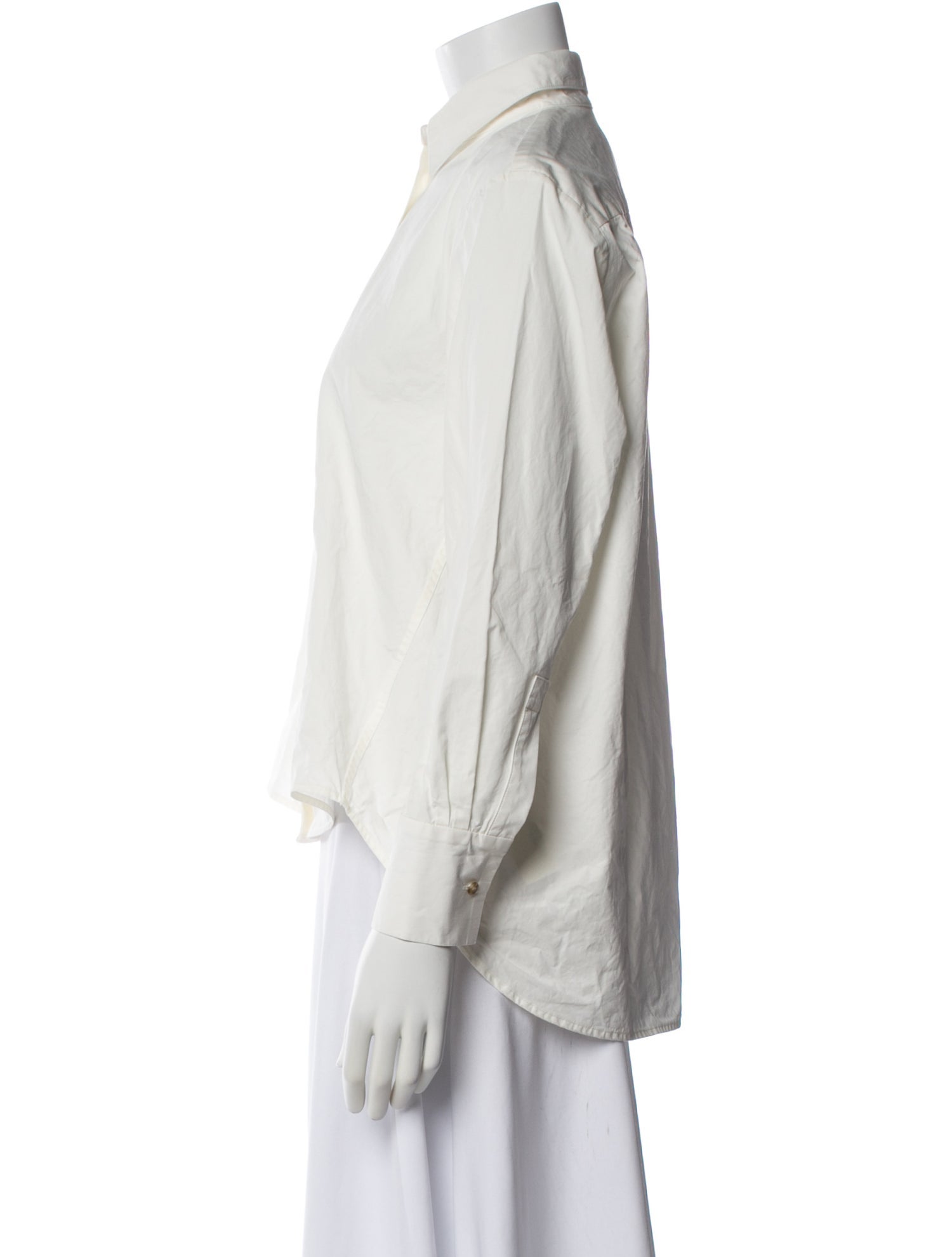 Attersee Three-Quarter Sleeve Button-Up Top