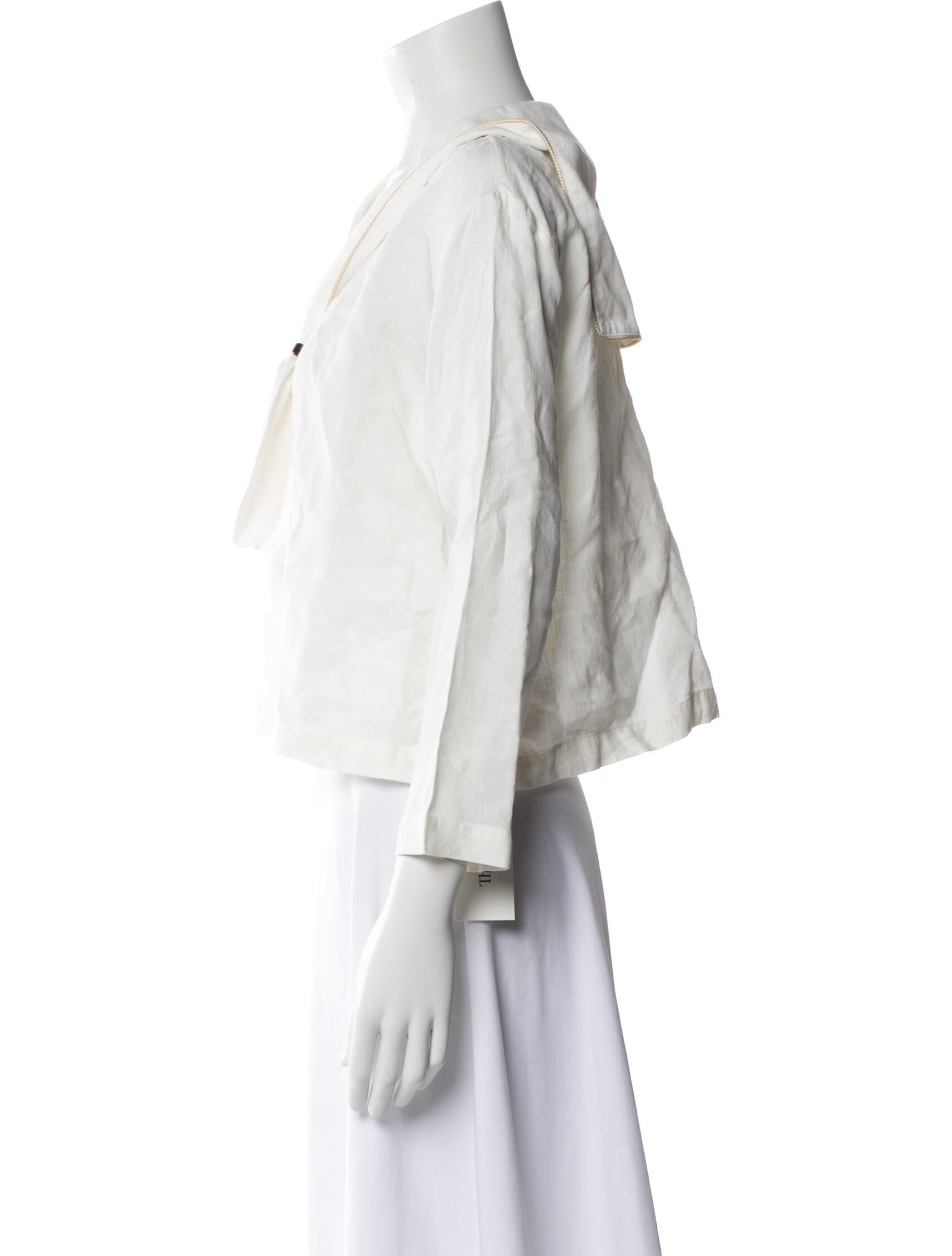 Attersee Linen V-Neck Blouse