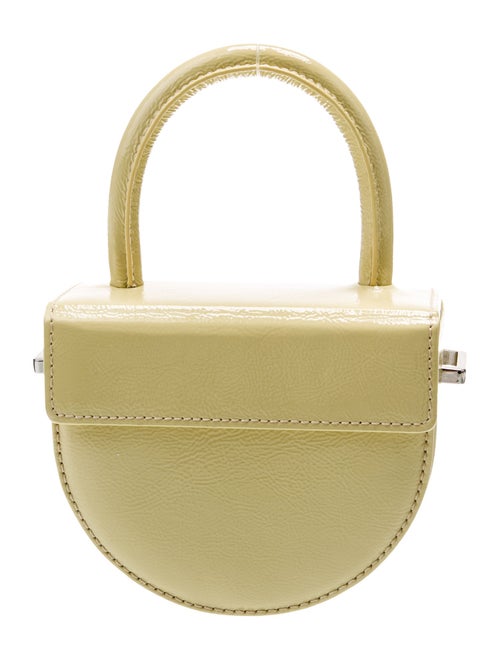 Audette Patent Leather Top Handle Bag