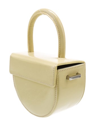 Audette Patent Leather Top Handle Bag