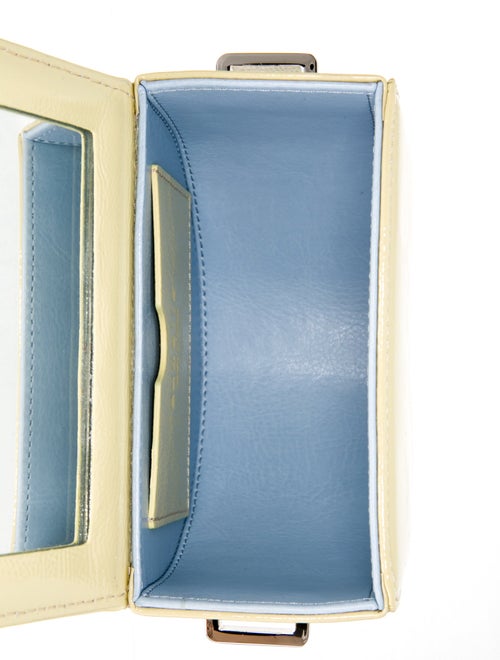 Audette Patent Leather Top Handle Bag