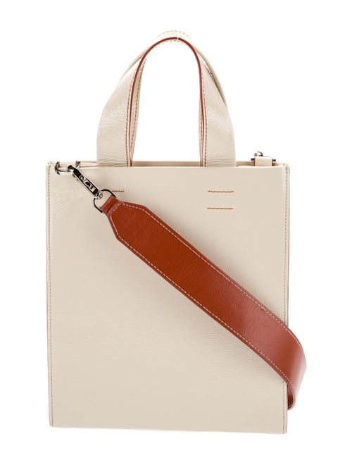 Audette Patent Leather Top Handle Bag