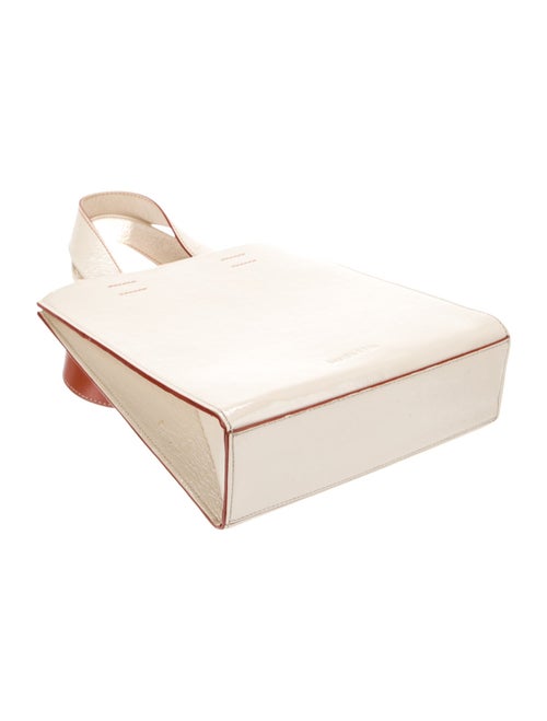 Audette Patent Leather Top Handle Bag