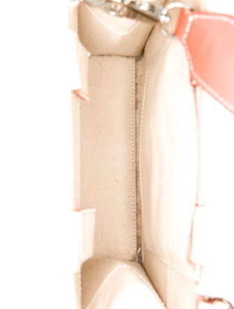 Audette Patent Leather Top Handle Bag