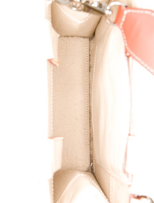 Audette Patent Leather Top Handle Bag