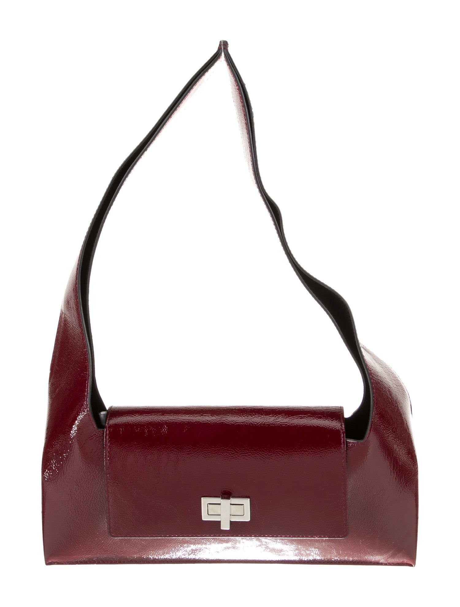 Audette Patent Leather Shoulder Bag