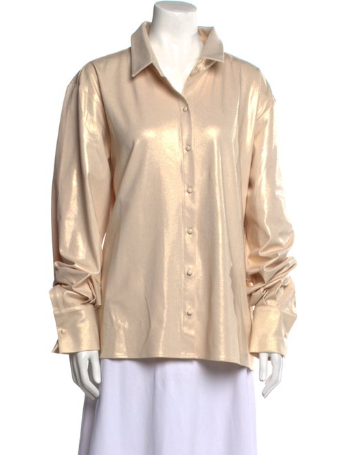 Aexae Long Sleeve Button-Up Top