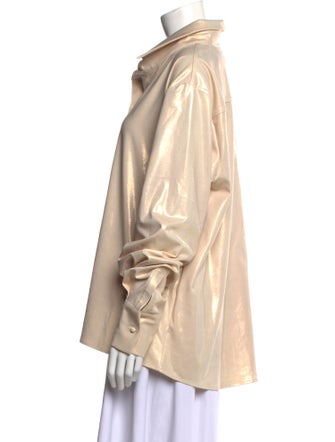 Aexae Long Sleeve Button-Up Top