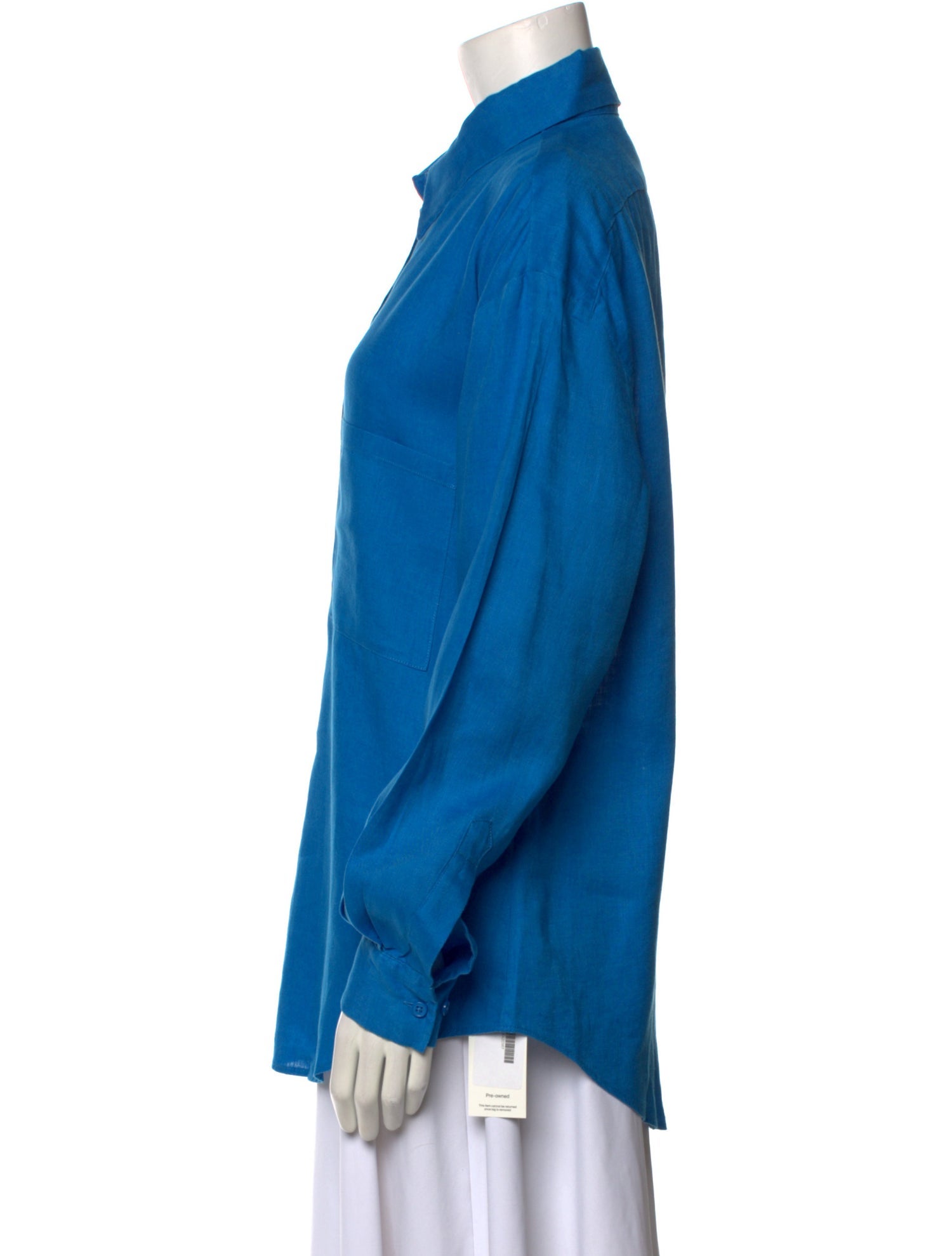 Aexae Linen Long Sleeve Button-Up Top