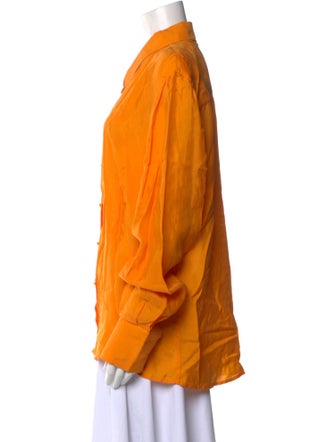 Aexae Long Sleeve Button-Up Top