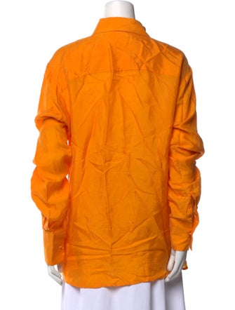 Aexae Long Sleeve Button-Up Top