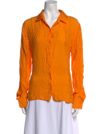 Aexae Long Sleeve Button-Up Top