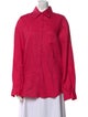 Aexae Linen Long Sleeve Button-Up Top