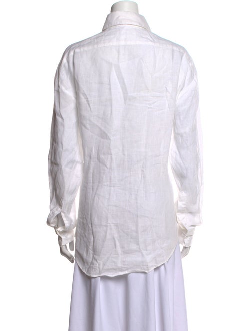 Aexae Linen Long Sleeve Button-Up Top