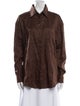 Aexae Linen Long Sleeve Button-Up Top