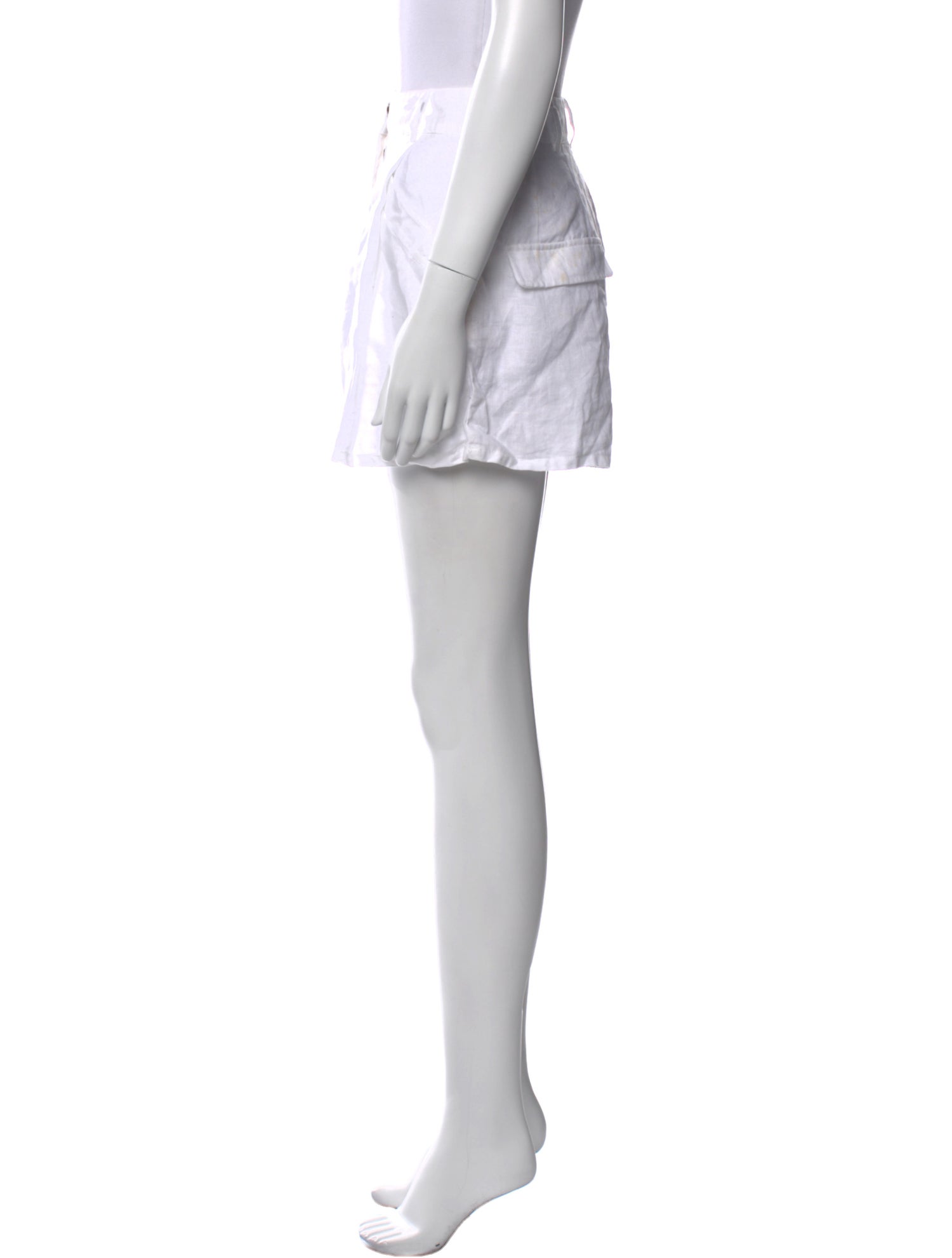 Aexae Linen Mini Shorts