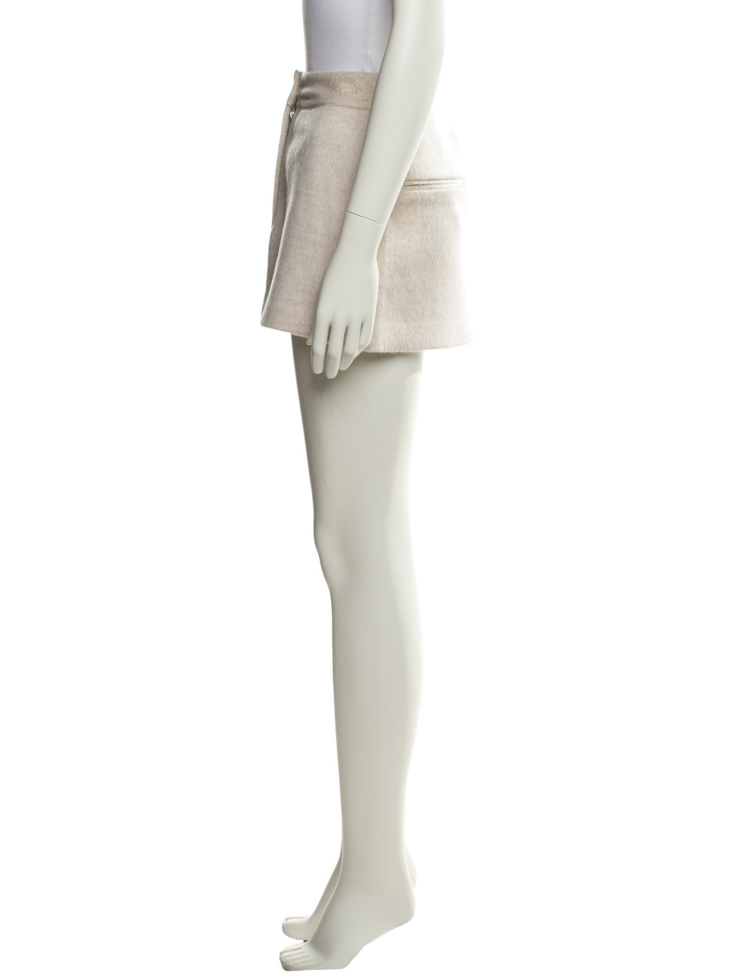 Aexae Shearling Mini Skirt