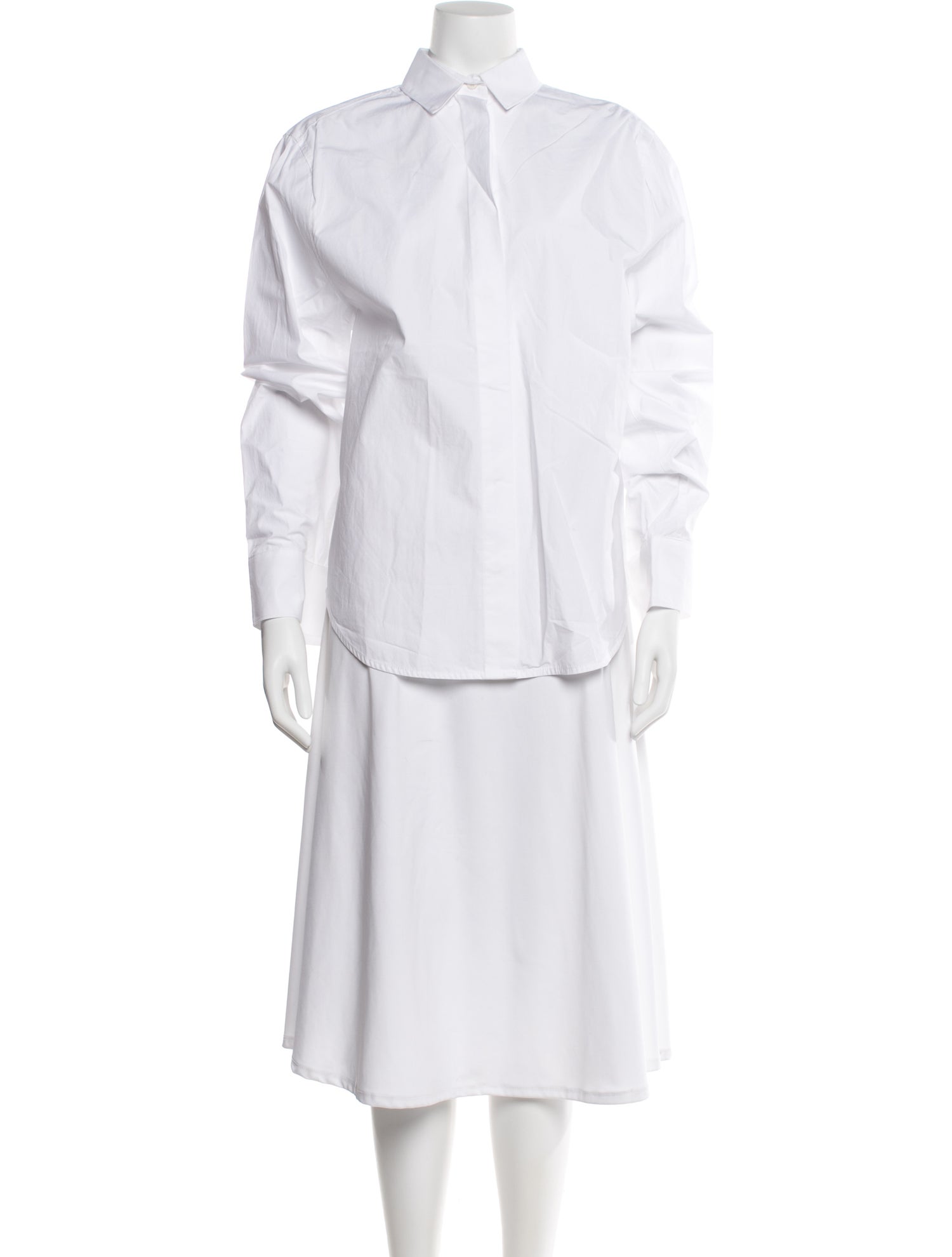 Aexae Mock Neck Long Sleeve Button-Up Top w/ Tags