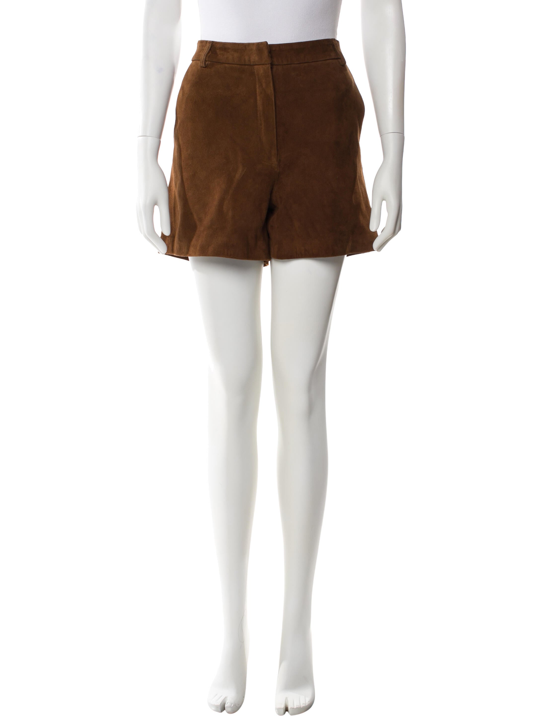 Aexae Lambskin Mini Shorts