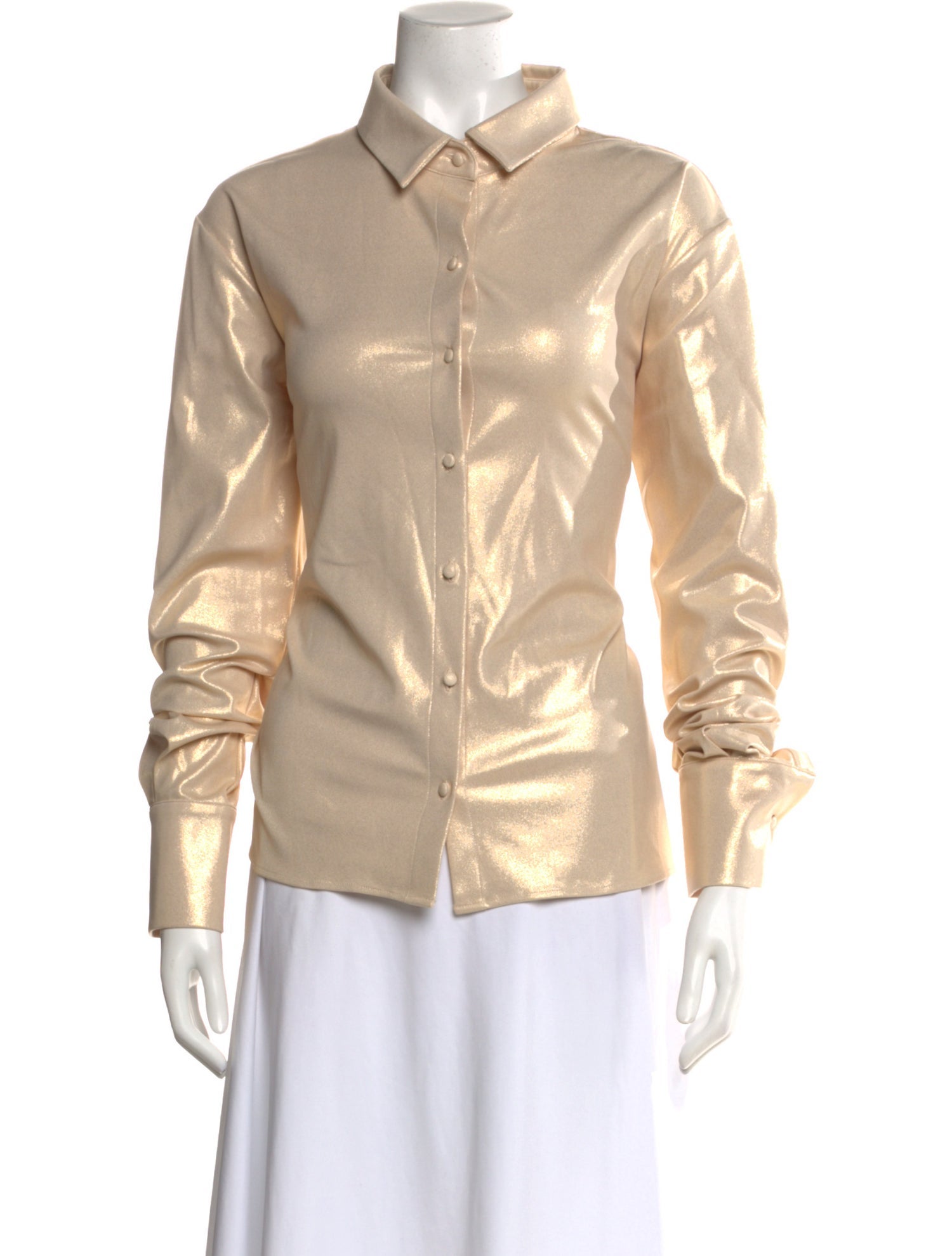 Aexae Long Sleeve Button-Up Top